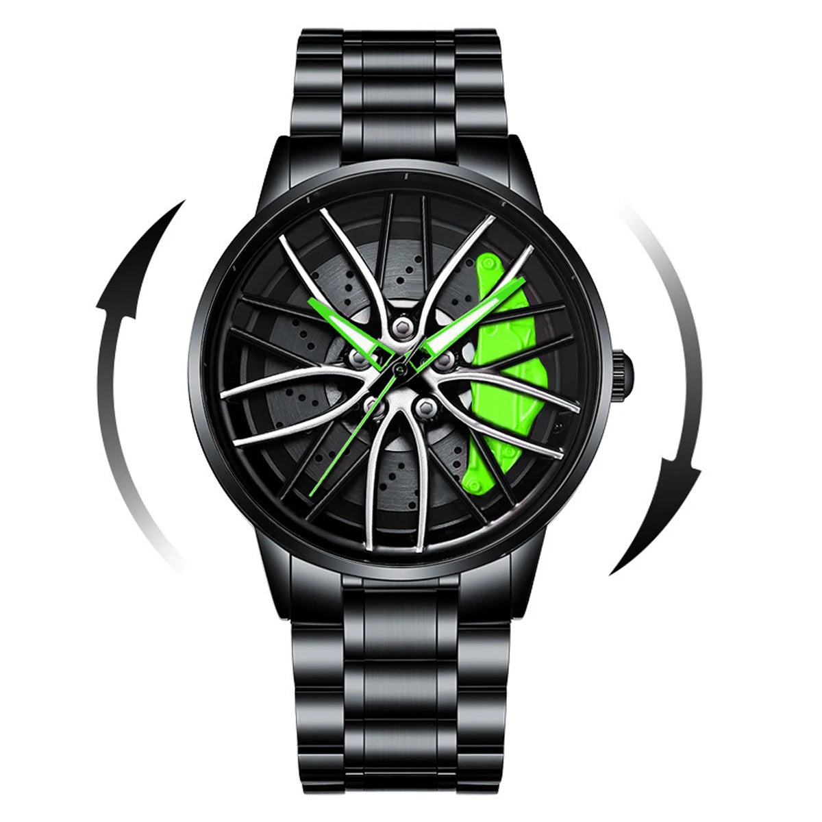 2025 New Rotating Dial Quartz Movement Stainless Steel watch