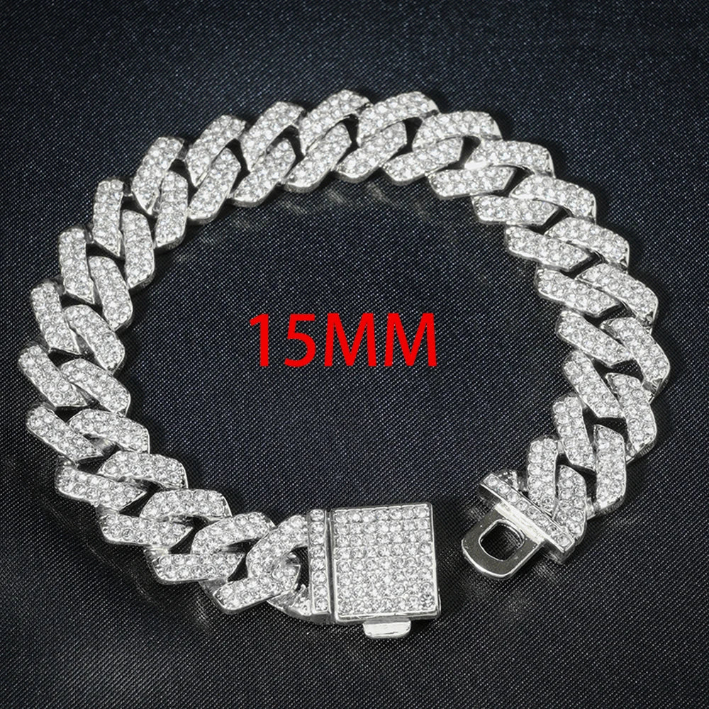 3pcs Iced Out Paved Rhinestones collection