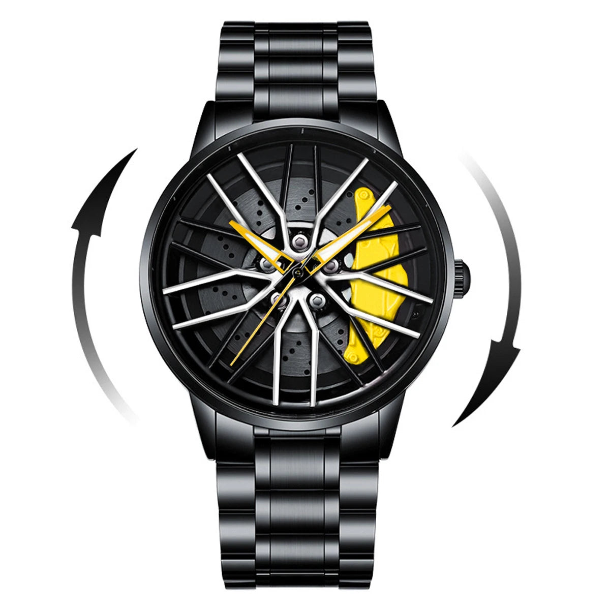 2025 New Rotating Dial Quartz Movement Stainless Steel watch