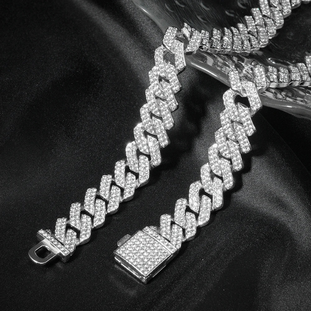 3pcs Iced Out Paved Rhinestones collection