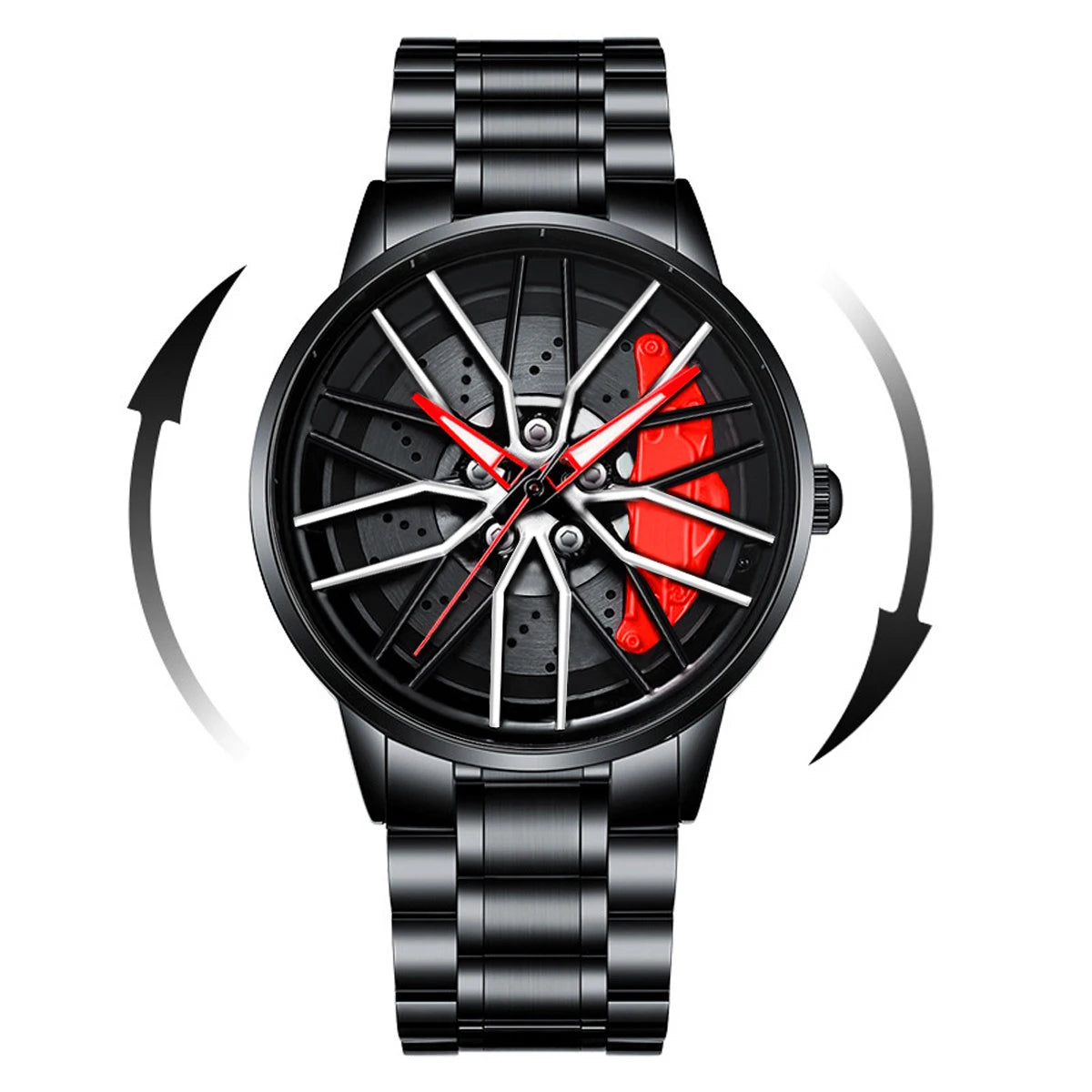 2025 New Rotating Dial Quartz Movement Stainless Steel watch