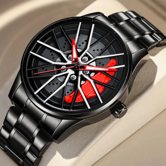 2025 New Rotating Dial Quartz Movement Stainless Steel watch