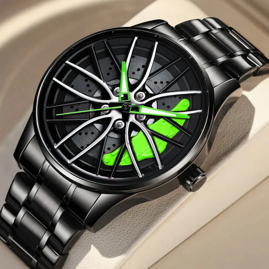 2025 New Rotating Dial Quartz Movement Stainless Steel watch